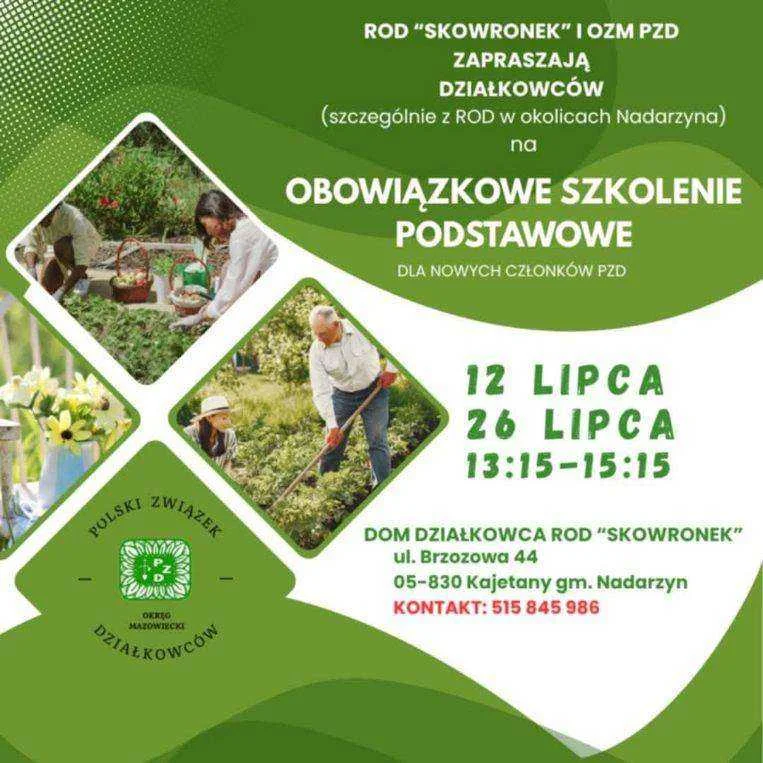 Szkolenia dla nowych działkowców