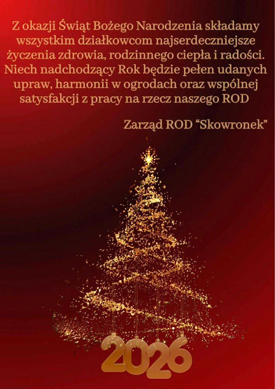 Życzenia świąteczne i noworoczne 2026